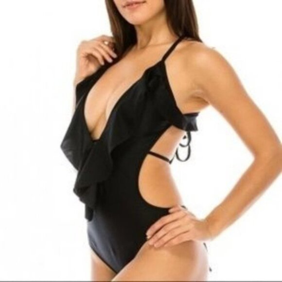 One piece Black Swimsuit - Picture 2 of 3
